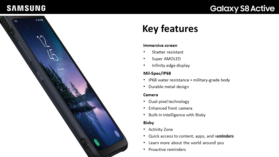 Samsung Galaxy S8 Active: Características